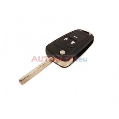 New High Quality Flip Remote Key Fob For Opel : 433.92MHz : 3 Buttons : PCF7941E : HITAG2 Extended : Blade Signature HU100
