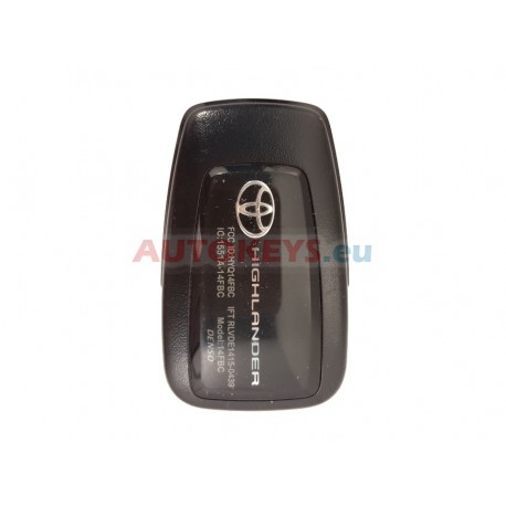 Original Smart Remote Key For Toyota Highlander : 315MHz : TIRIS RF430(8A) : 14FBC : 4 Buttons