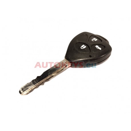 Original Regular Key For Toyota Avensis : 433.92MHz : TIRIS DST 4D : 89071-05020 : 3 Buttons