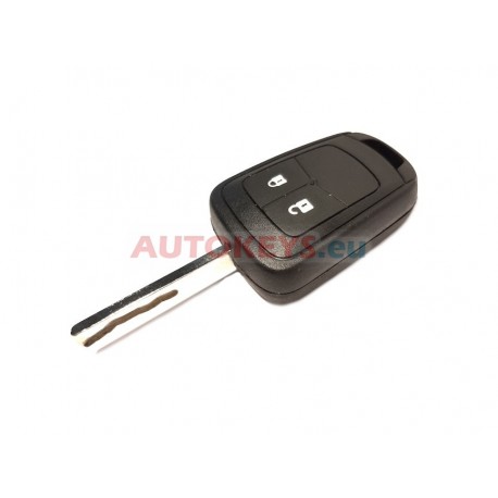 Regular Remote Key Fob For Vauxhall : 433MHz : PCF7x41A HITAG2+ EE : HU100 : 2 Buttons