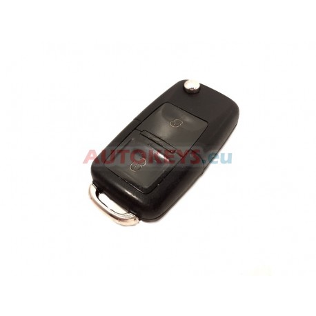 Original Flip Remote Key For Volkswagen : 434MHz : MEGAMOS 48 : 1J0959753CT : 2 Buttons