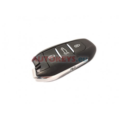 New Smart Remote Key For Peugeot : 433.92MHz : 6 HITAG AES : 98105588ZD : IM2A : 3 Buttons