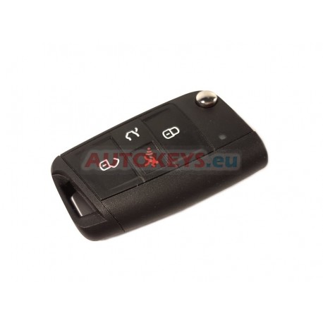 New Flip Remote Key For Seat: 315MHz : Megamos 49 : 5F0959752C : 4 Buttons