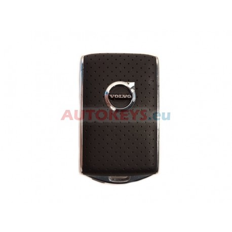 Original Smart Remote Key For Volvo : 433.92MHz : TIRIS RF430(8A) : HUF8423 : 4 Buttons : Leather Cover