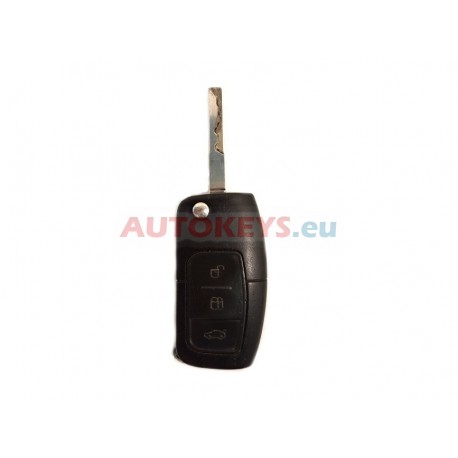 Original Flip Remote Key For Ford : 433.92MHz : TIRIS DST 4D : 3M5T-15K601-AB : 3 Buttons